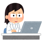 computer_hakui_doctor_woman.png
